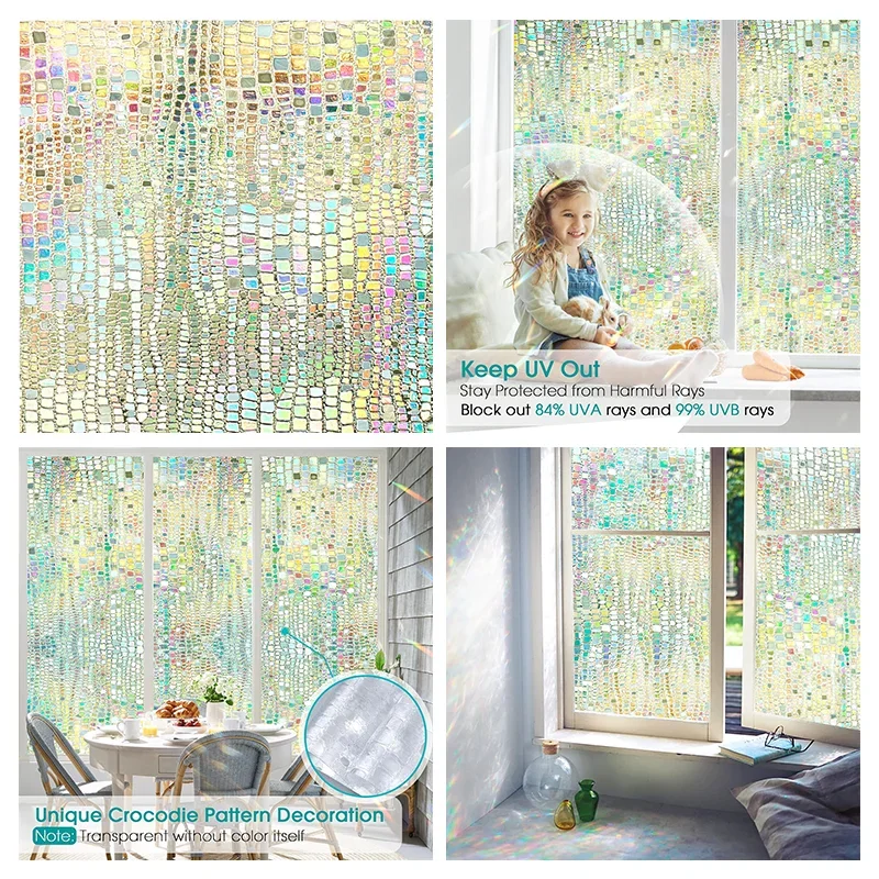 

Статическая оконная пленка WXSHSH радужная