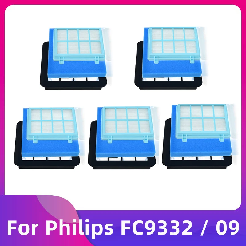 Совместимо с Philips FC9332 / 09 PowerPro Запасной HEPA-фильтр Губка Замена для пылесоса