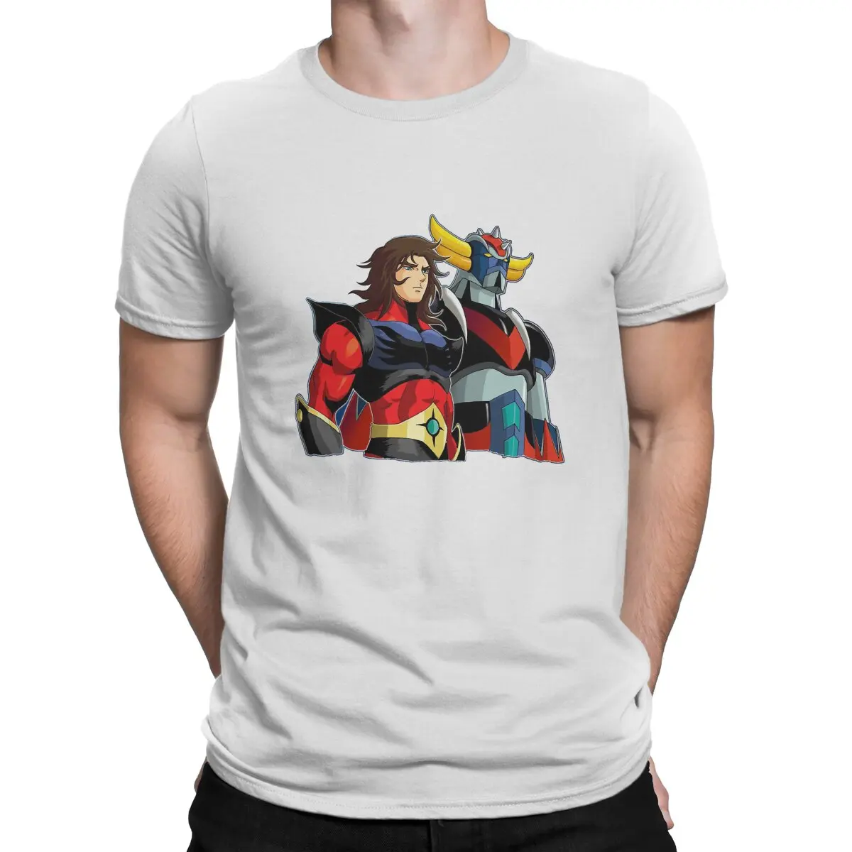 

Actarus Classic UFO Robot Goldrake Grendizer Anime T Shirt Punk Crewneck TShirt Harajuku Clothing