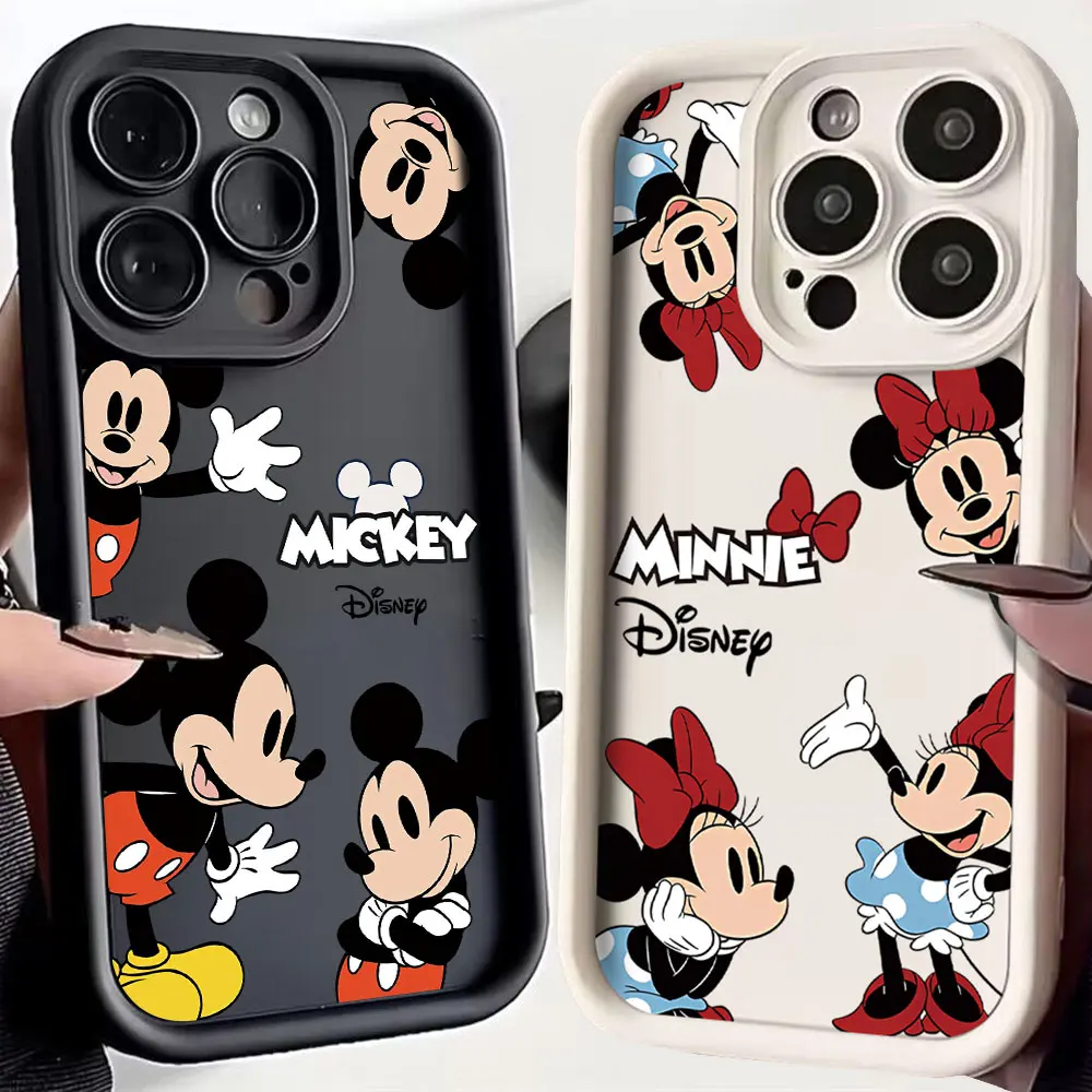 New Fashion Mickey Minnie Phone Case For Tecno Spark 30C 10 6 Go Camon 30 20 itel A70 P55 RS4 Pova Neo 4G 5G TPU Back Cover