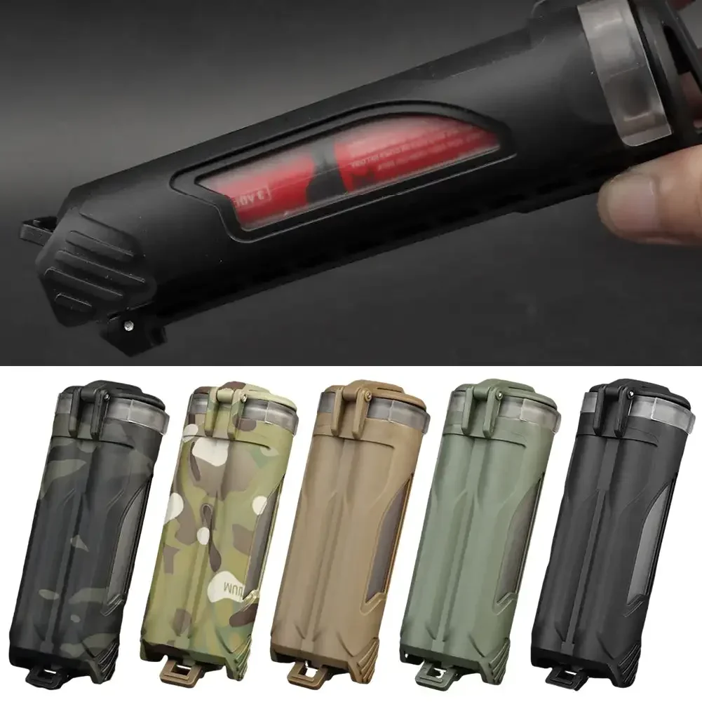 Тактический двойной чехол для хранения батарей контейнер водонепроницаемый