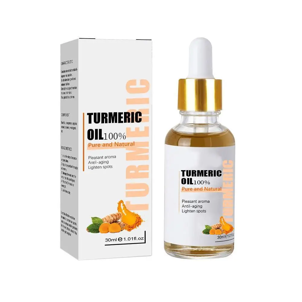 

30ml Turmeric Freckle Whitening Serum Fade Dark Spot Removal Pigment Melanin Correcting Facial Essence Beauty Face Skin Care