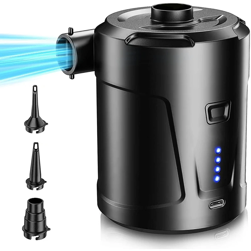 

Electric Air Pump Portable Wireless Air Pump Inflatable Mattress Pump Inflator&Deflator Pool Pump For Camping Boats