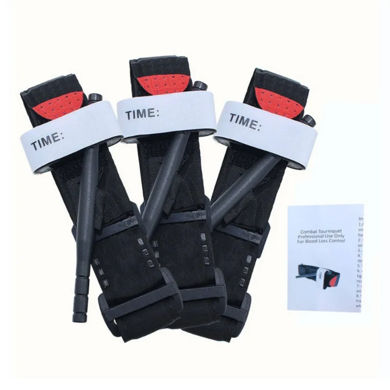 

First Aid Kit Tourniquet Survival Tactical Combat Application Red Tip Military Medical Emergency Belt For Outdoor Exploration