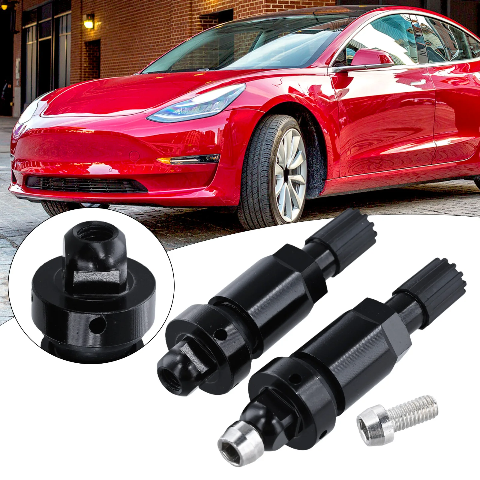 Комплект обслуживания TPMS штока клапана Надежное крепление Гладкий черный цвет