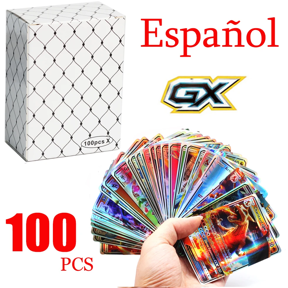 

2022 New Spanish Pokemon Cards Arrival Vstar EX Tag Team VMAX Holographic Playing Card Game Castellano Espaol Children Toy