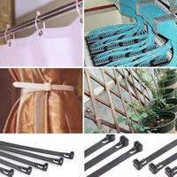 100pcs 8150300mm releasable nylon cable ties may loose slipknot ties binding cable plastic zip wrap strap tie wire reusable