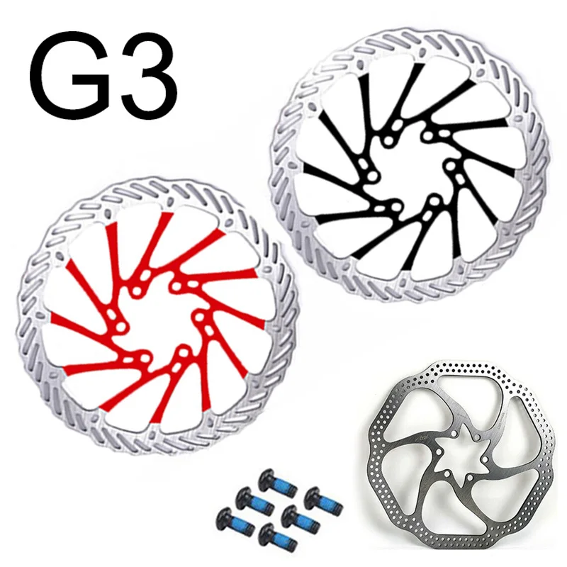 

G3 Bicycle Disc Brake Rotor HS1 Stainless-Steel 6 Bolts mtb disc brake 140/180/203/160MM disc brake pad For Shimano Sram part