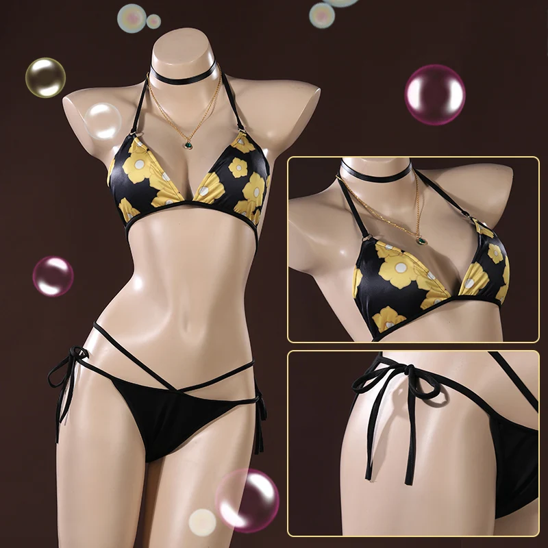 

COSLEE Anime My Dress-Up Darling Marin Kitagawa Cosplay Costume Bikini Swimsuit Swimwear Summer Suit Party Outfit Ne
