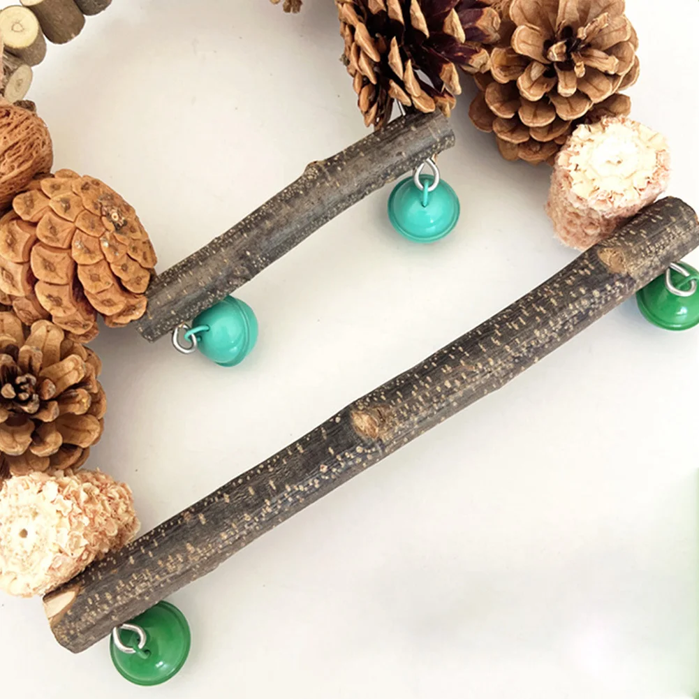 Игрушка-попугай жевательная игрушка стоячий окунь Натуральный Орех деревянный