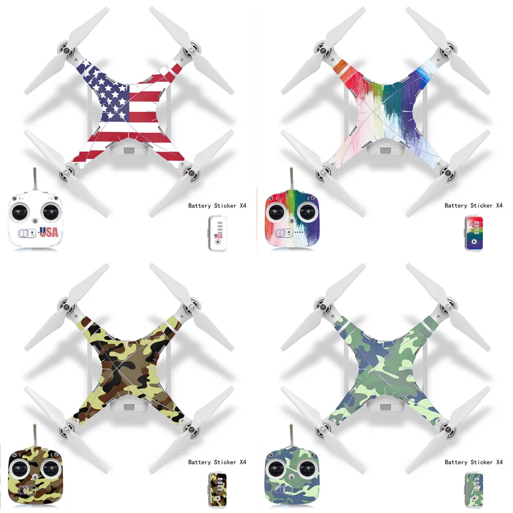 Для DJI Phantom 3S 3se Водонепроницаемая защитная наклейка из углеродного волокна для