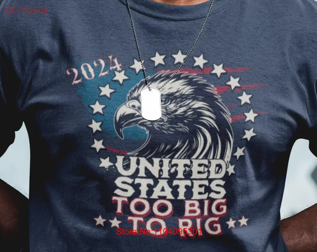 Футболка Too Big To Rig Trump 2024 политический энтузиаст для Rallies Fun Satire большие размеры