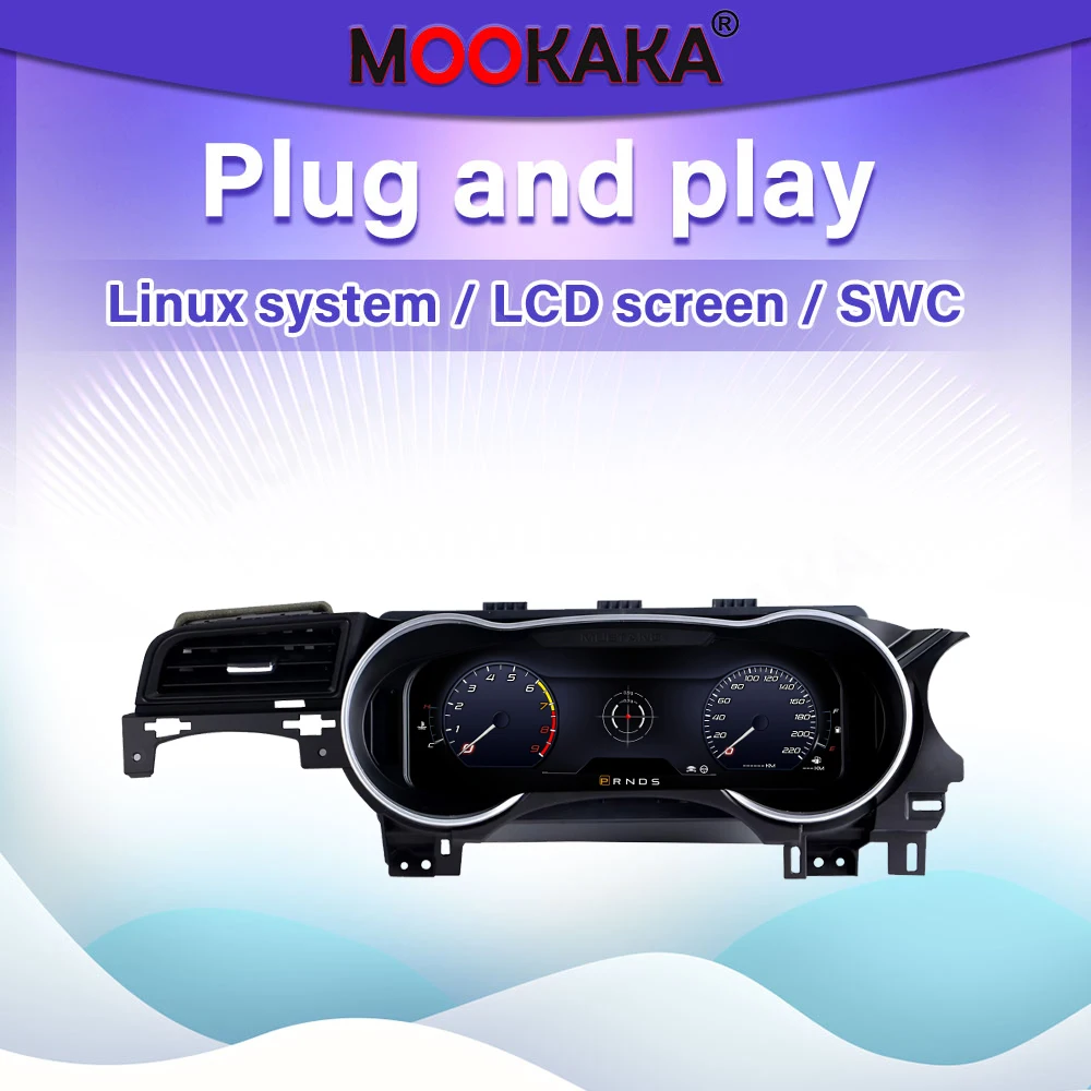 12 3-дюймовый ЖК-цифровой кластер приборной панели для Ford Mustang 2015-2020 приборная