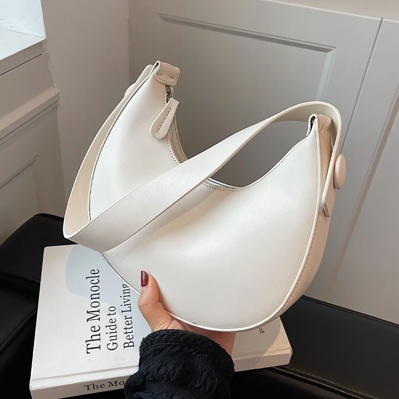 

2022 New All-match Luxury Casual Simple High-quality Crescent Bag Fashion Shoulder Bag Summer Underarm Bag Female Brand Designer