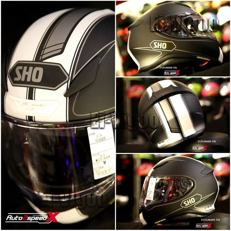 

Full Face Motorcycle Helmet Z7 RF-1200 NXR Flagger TC-5 Helmet Riding Motocross Racing Motobike Helmet-Matt Black/White