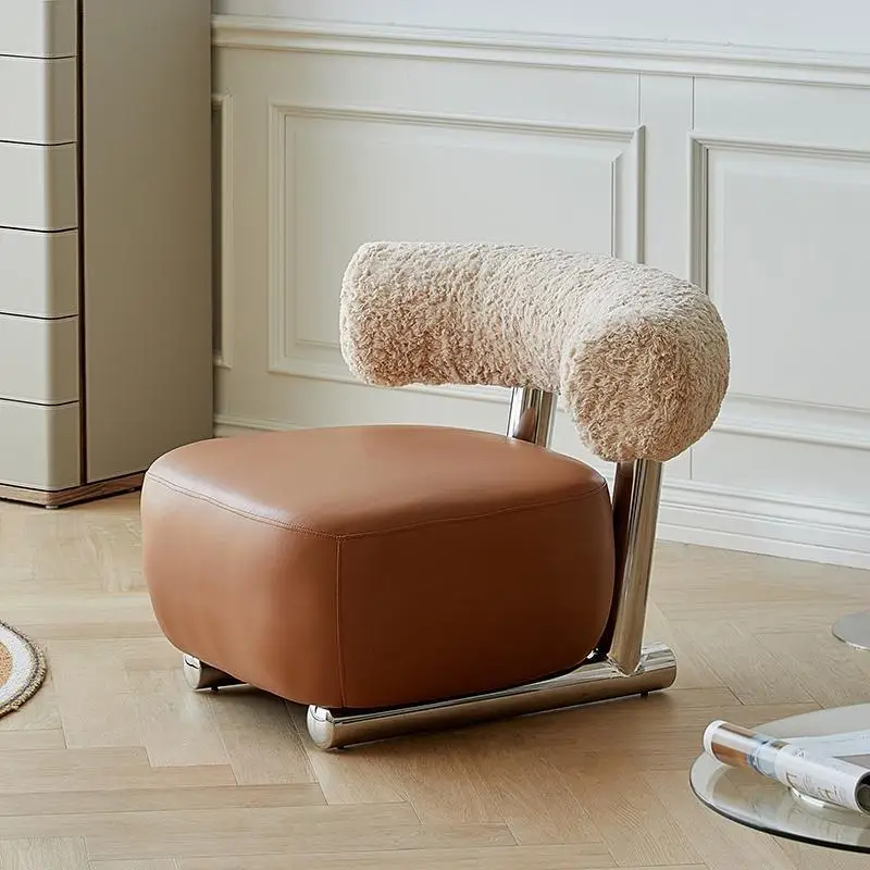 

Nordic Sled Sofa Chair Luxury Living Room Single Sofa Lounge Chair Modern Home Bedroom Balcony Lazy Sofa Living Room Furniture