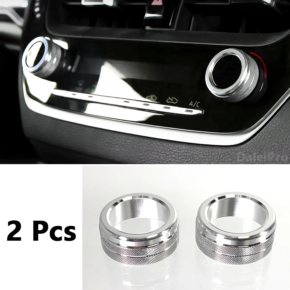 

Для Toyota Corolla 2019 2020 2021-2023 ручка переключателя кондиционера, накладка звукового переключателя, кольцо, накладка управления переменным током, автомобильные аксессуары