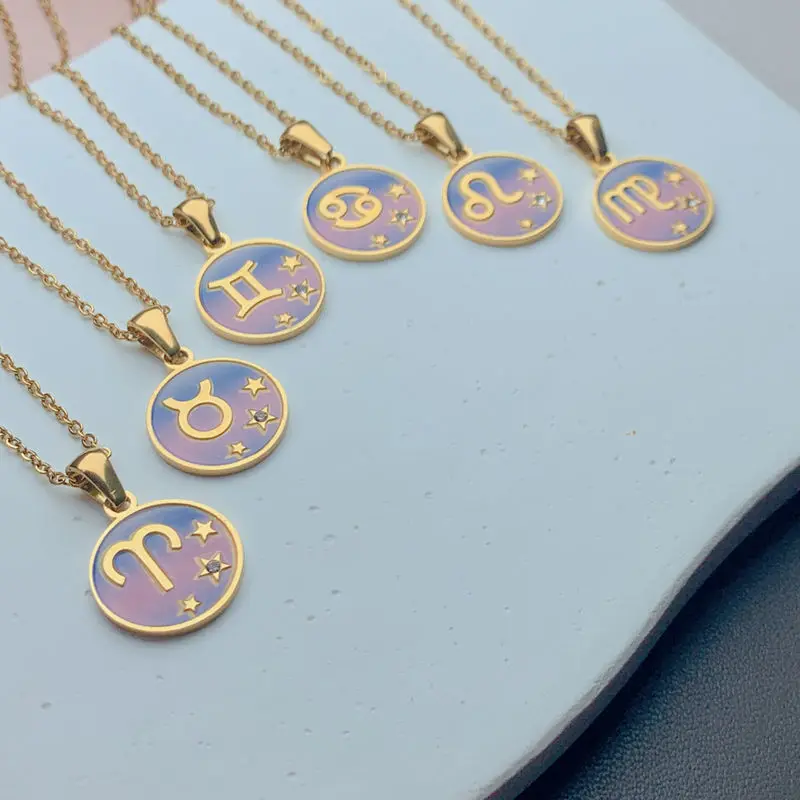 Ожерелье с подвеской из нержавеющей стали Дева