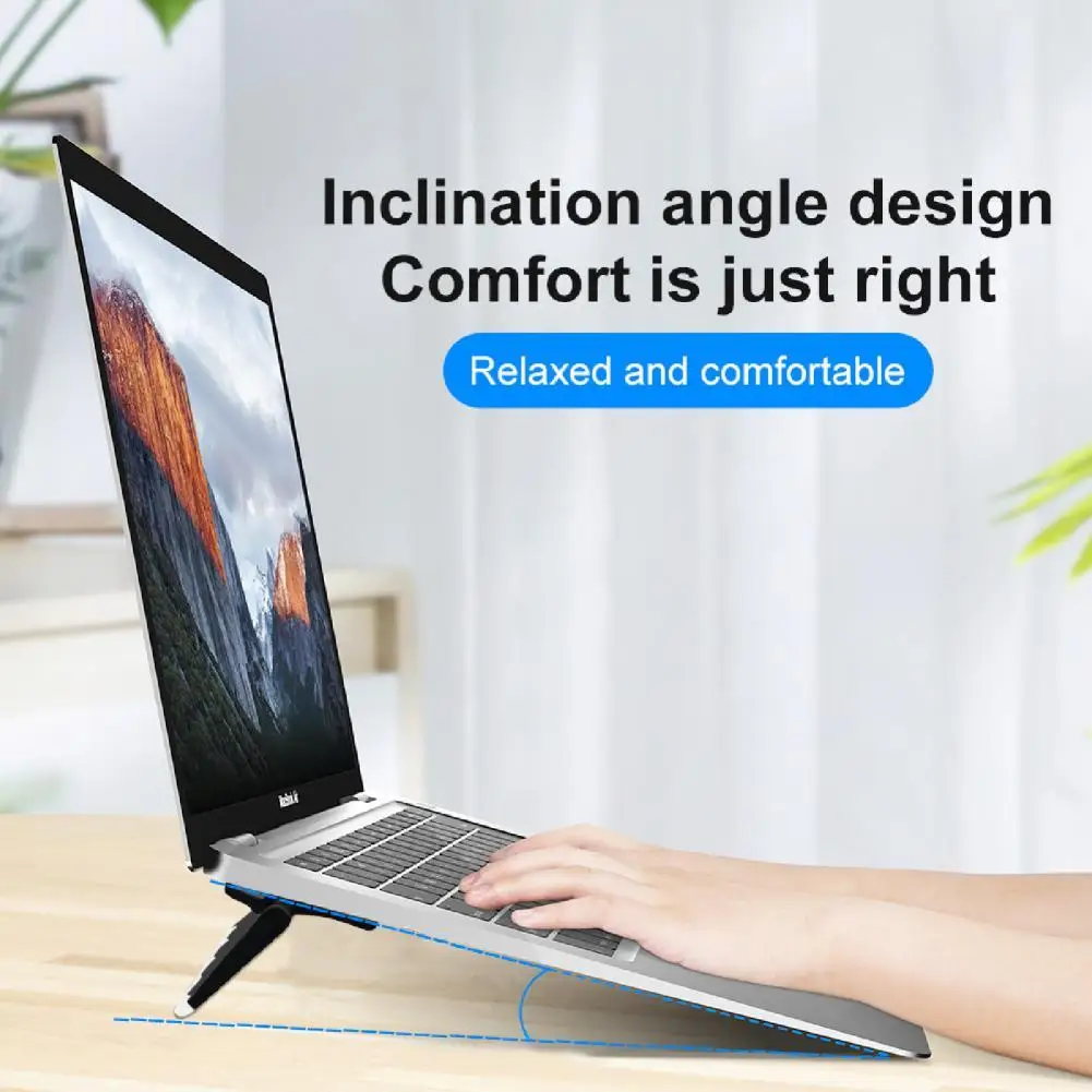 

Adjustable Mini Laptop Stand Universal Invisible Portable 1 Pair Desktop Keyboard Holder Cooling Pad Riser For Macbook Air Drop