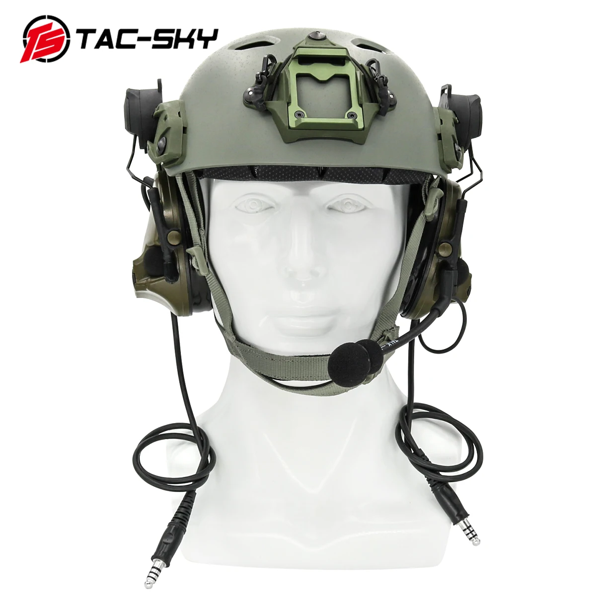 TAC-SKY COMTAC тактическая подставка гарнитура Comtac iii двухпроходные силиконовые
