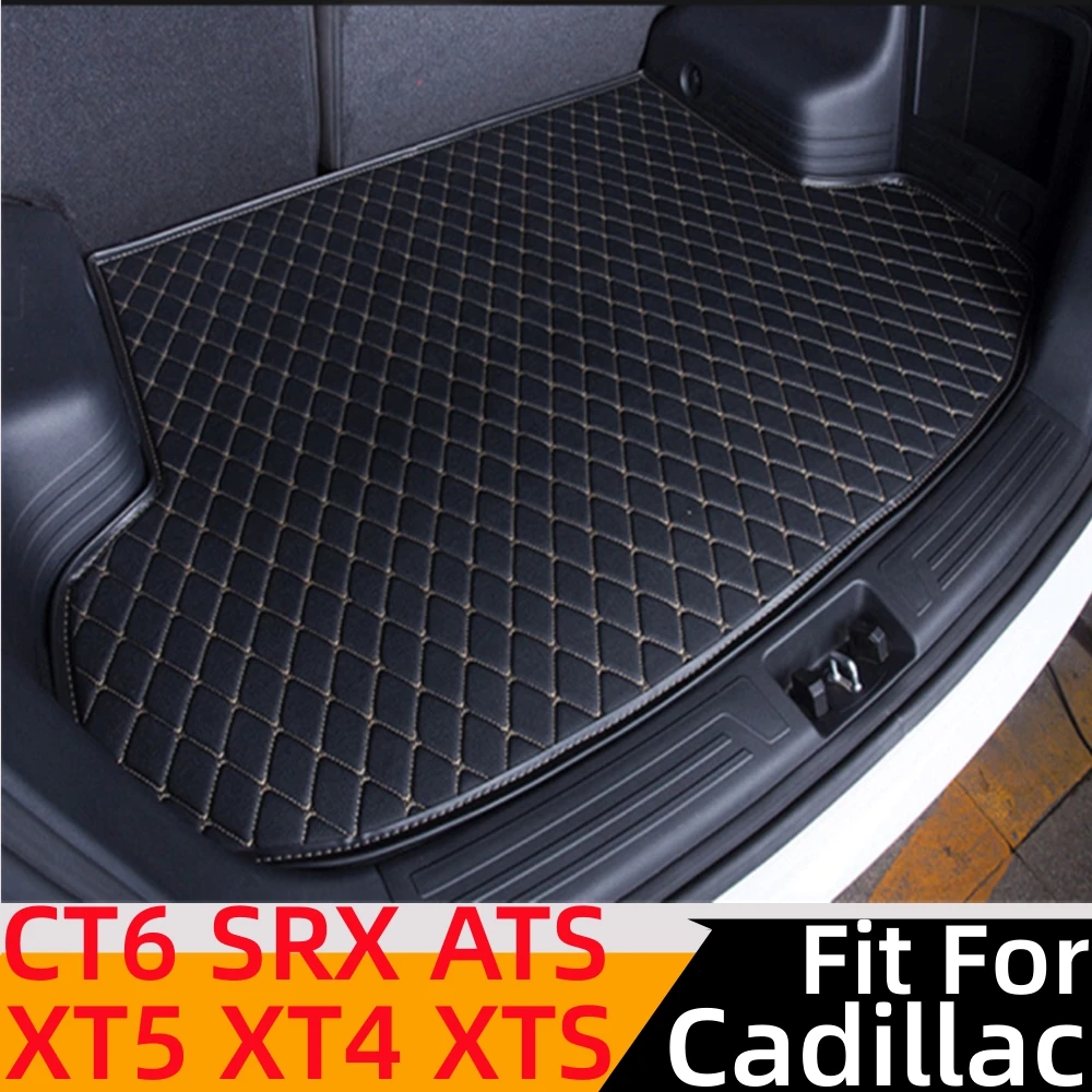 

Sinjayer ALL Weather Car Trunk Mat AUTO Tail Boot Luggage Pad Carpet Cargo Liner Cover Fit For Cadillac XT5 XT4 XTS CT6 SRX ATS
