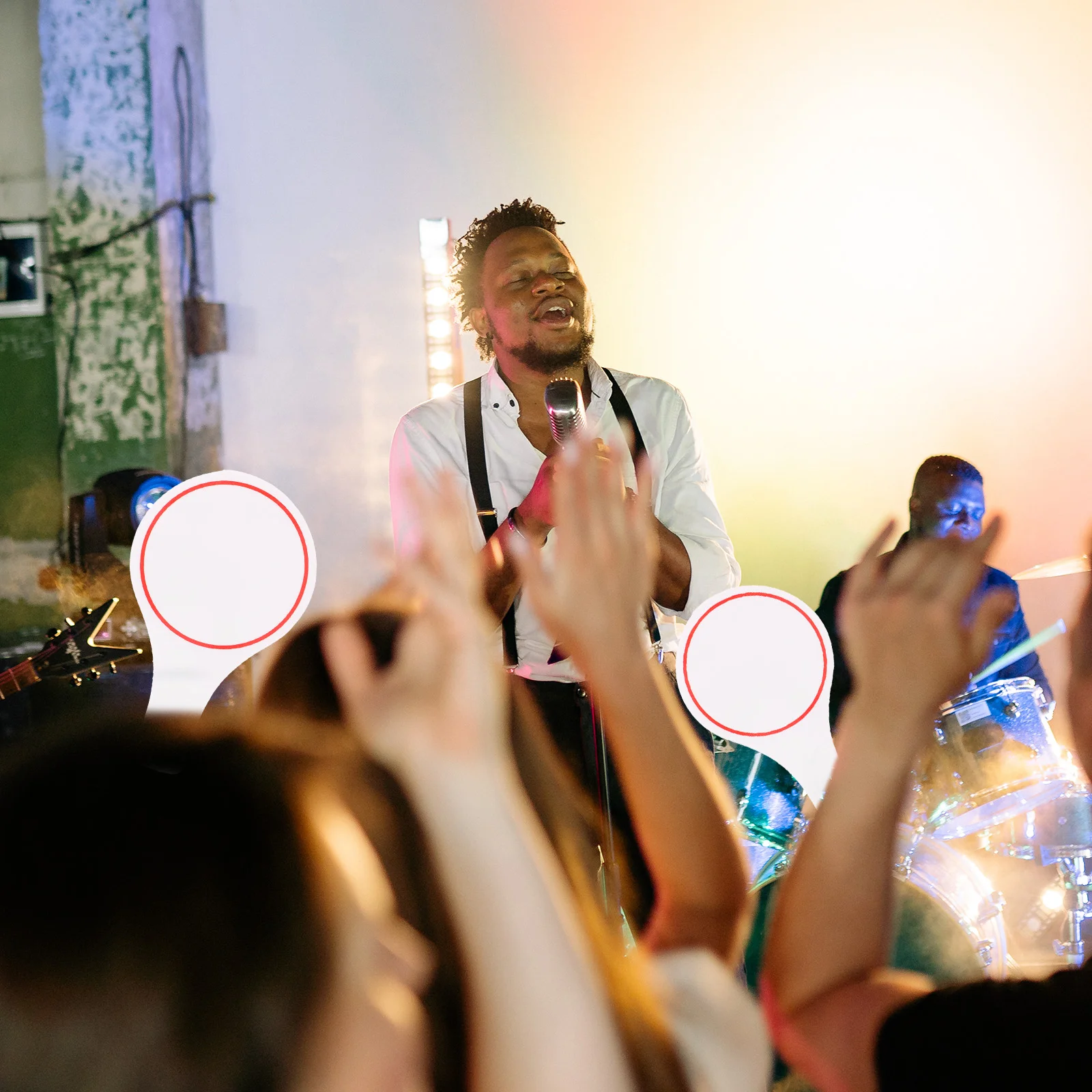 4 шт. табло для голосования белое стираемый односторонний реквизит викторины