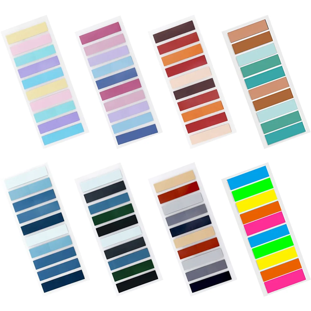 

8 Books Transparent Page Markers Professional Tabs School Colored Stickers The Pet Multi-function Flags