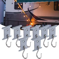 8pcs camping awning hooks clips rv tent hangers light hangers for caravan camper hooks accessory space saving tool holders