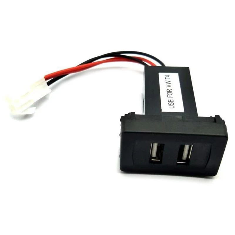 Фото QM82 Быстрое автомобильное зарядное устройство с двумя USB-портами 12–24 В для адаптера зарядного устройства розетки №3