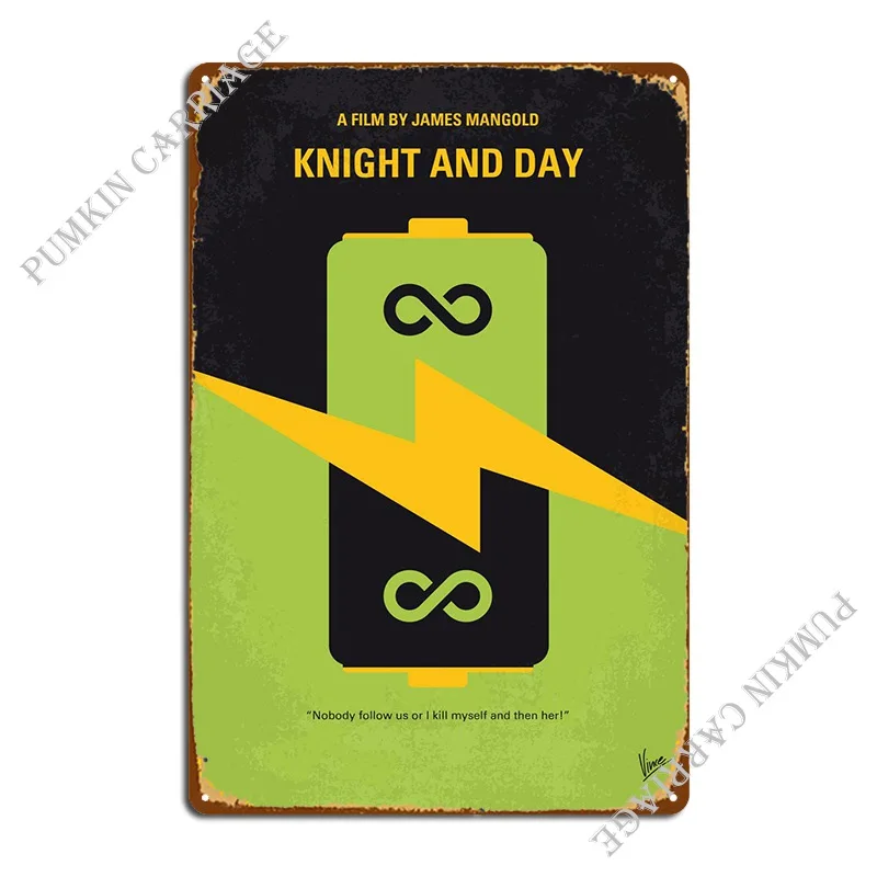 

No887 мой рыцарь и день минималистичный фильм плакат металлическая фотография стена для дома