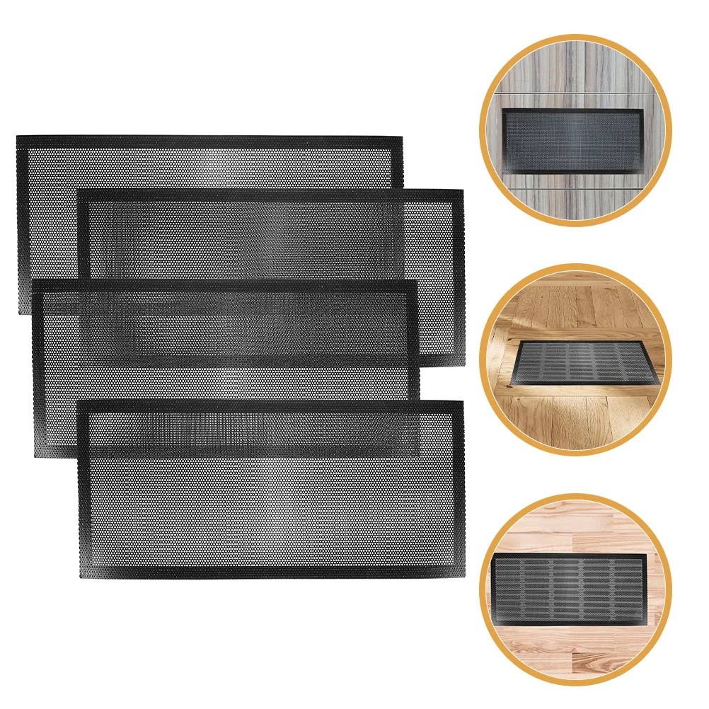 

4 Pcs Strainers Vent Filter Covers to Keep Mice Out Practical Ventilation Net Air Pvc Register for Floor Vents Home Filters