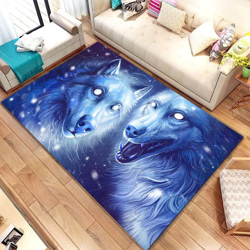 15 размеров HomeDecor 3D обои с рисунком волка ковер для гостиной коврик ванной комнаты