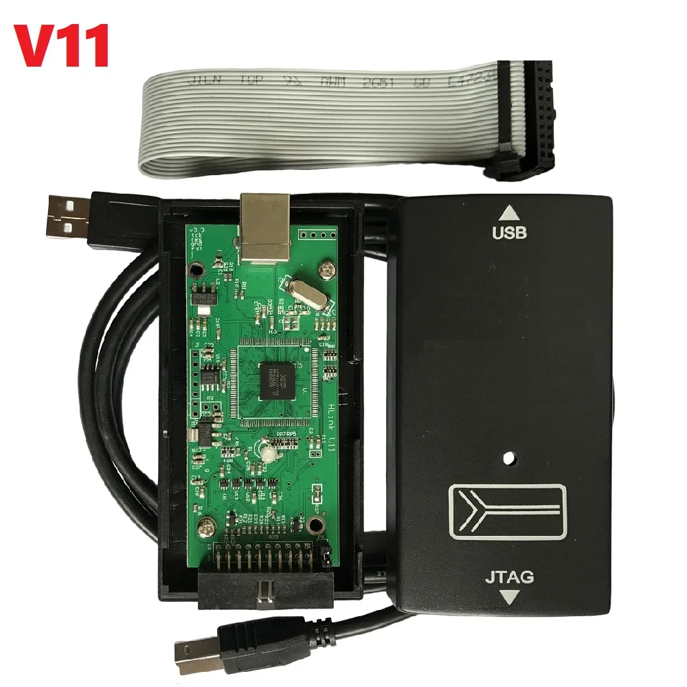 For J-LINK JLink V11 J LINK V11 STM32 Emulator Debugger Jtag Swd Programmer ARM MCU Debug Tool Support V8 V9 V10 High Speed