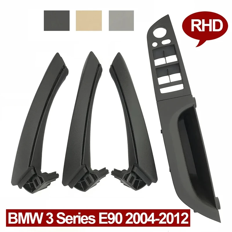 

1 Pcs For BMW 3 Series E90 E91 316 318 320 325 328i RHD Right Driver Door Handle Armrest Cover Panel Trim Set Replacement