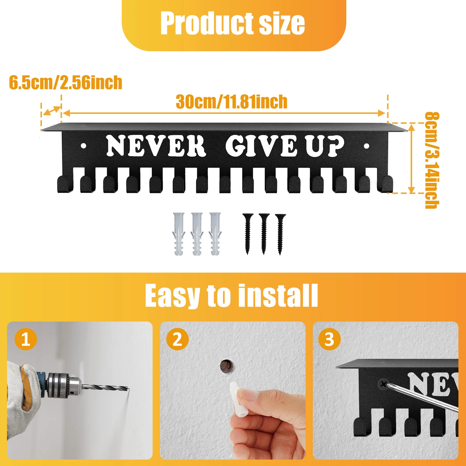 Металлическая Вешалка Для Медалей Настенная Железная Стойка Трофеев