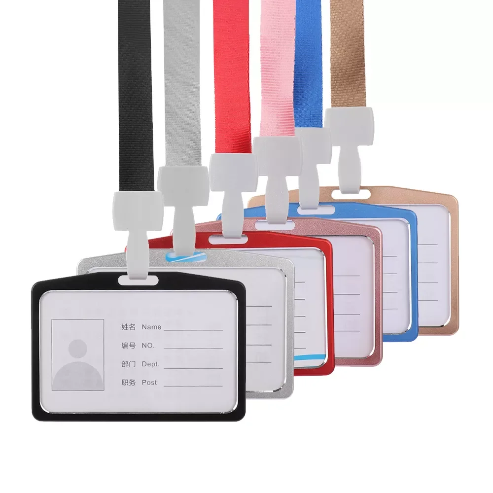 

Рабочий флейт с алюминиевой веревкой, флейта с именем сотрудника, Обложка для металлического рабочего удостоверения, бейдж для удостоверен...