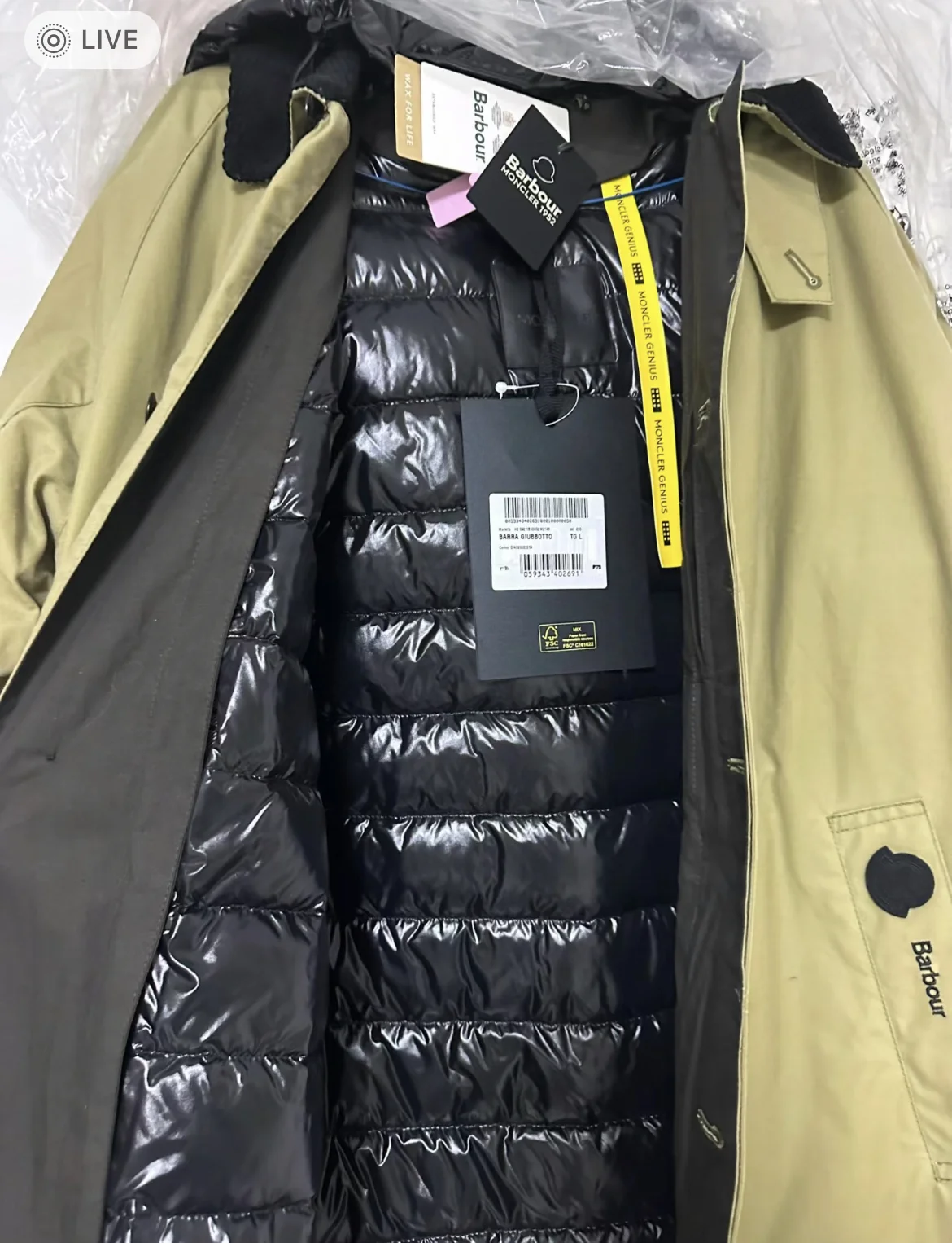 Barпотребитель co-фирменный съемный длинный пуховик ветровка унисекс стиль шапка с