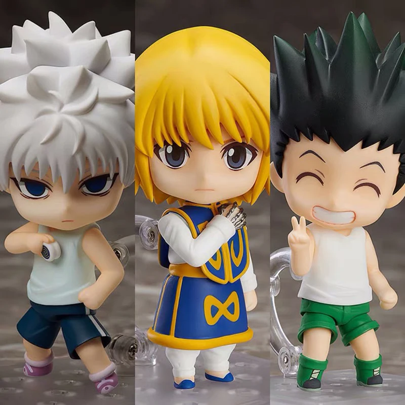 

10cm Hunter x Hunter Anime Figure 1184# Killua Zoldyck Action Figure 1183# Gon Freecss 1185# Kurapika Figurine Model Doll Toys