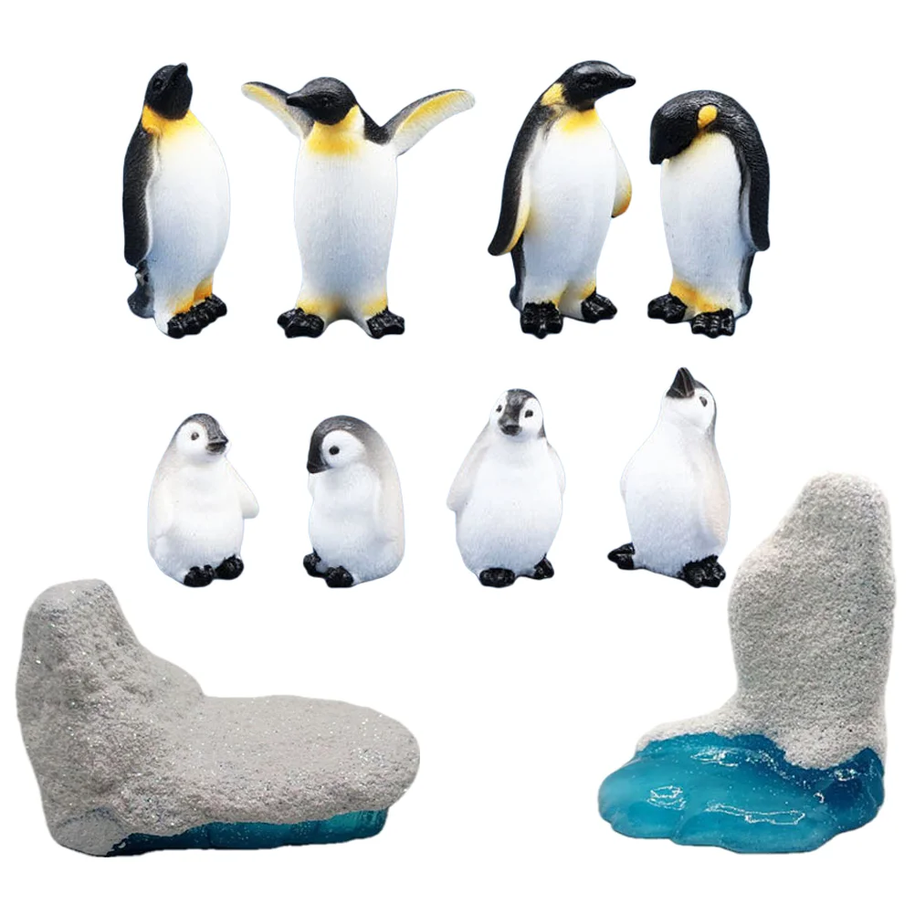 

Penguin Figurines Animal Animals Toys Model Statue Miniature Mini Figurine Ocean Figure Ornament Arctic Figures Cake Toy
