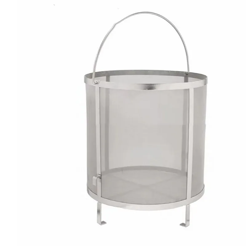 Micro Mesh Filter Basket,300 Micron Homebrew Beer Brew Filter Stainless Steel Beer Bucket