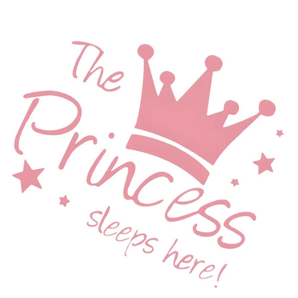 Съемные настенные наклейки Принцесса Корона девочка спальня Сделай Сам