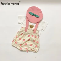 freely move summer newborn infant romper cotton sleeveless printing baby boys girls romper onepiece fashion baby clothing