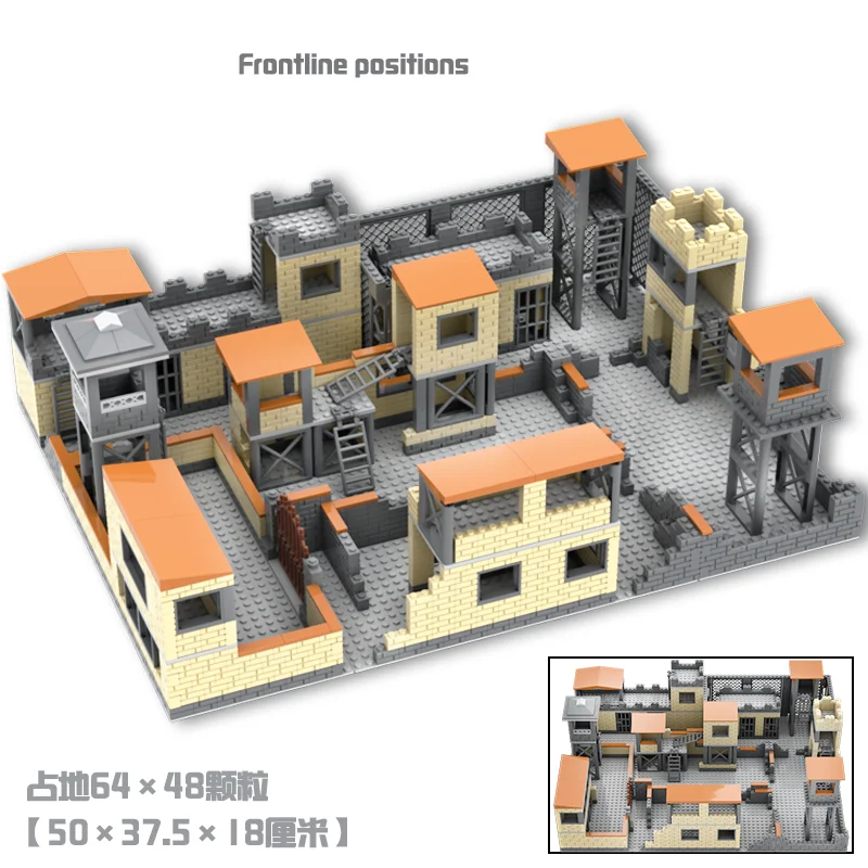 Заброшенные рюшенные строительные блоки времен Второй мировой войны военная