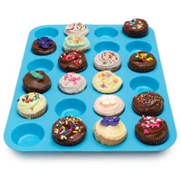 mini muffin cup 24 cavity silicone cake molds soap cookies cupcake baking equipment and accessories pan tray