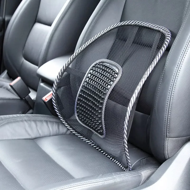 

Univeresal Car Seat Back Support Auto Chair Lumbar Support Cushion Mesh Pad Ventilated Cool Cushions Office Home Car Accessories