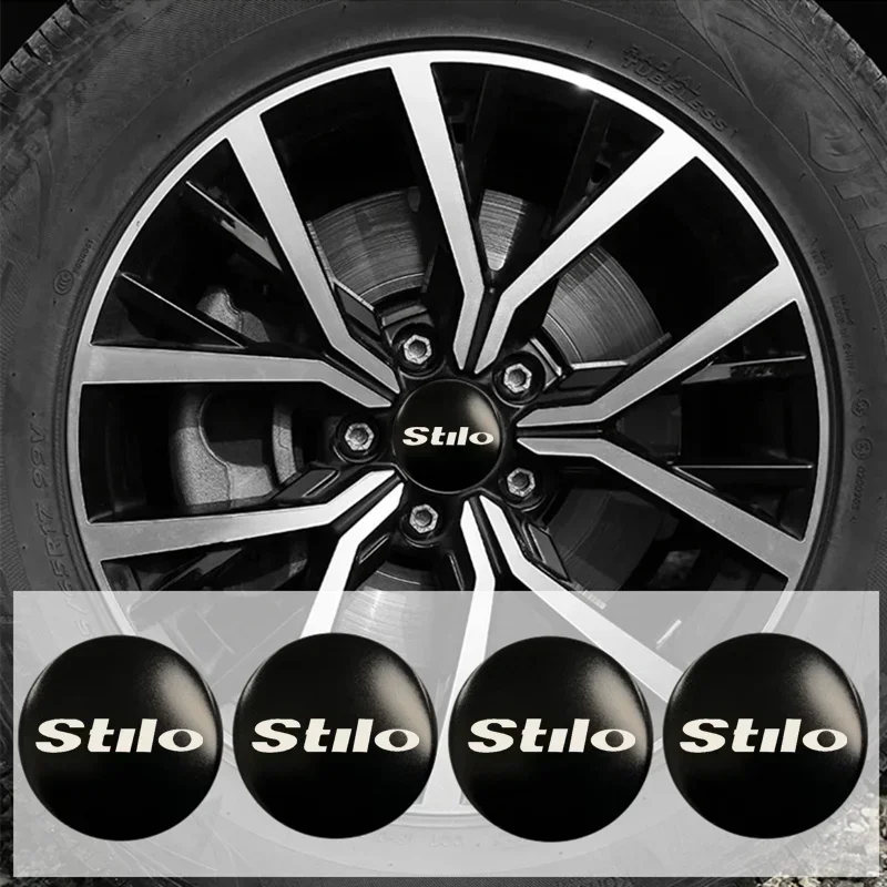 4 шт. 56/60/65 мм центральные наклейки на автомобильные колеса для Fiat Stilo Logo 500 ARGO BRAVO
