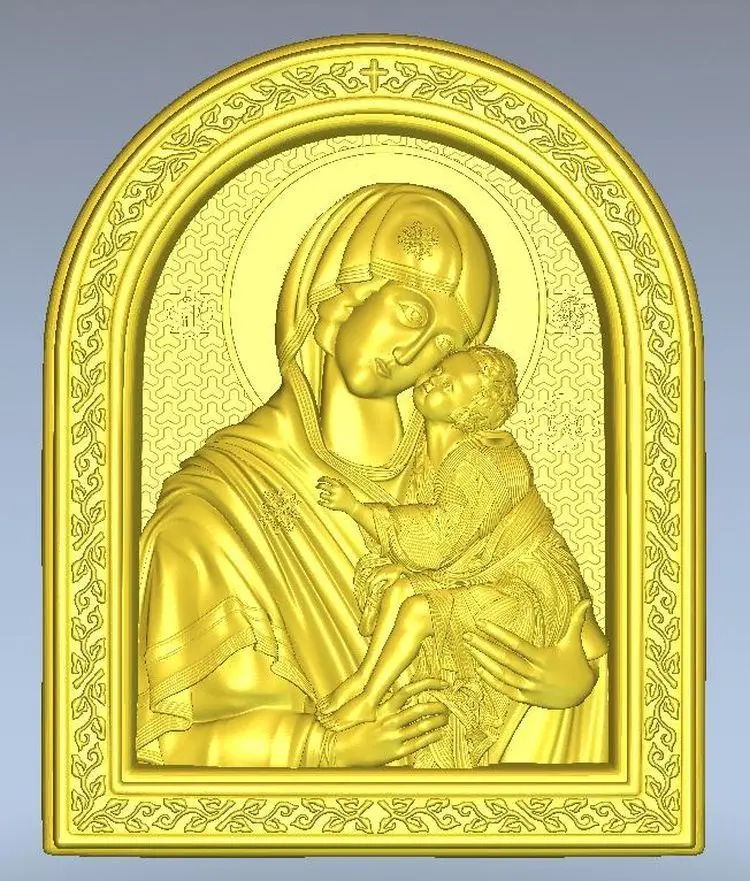 

3d model relief for cnc in STL file format Icon_Bogorod