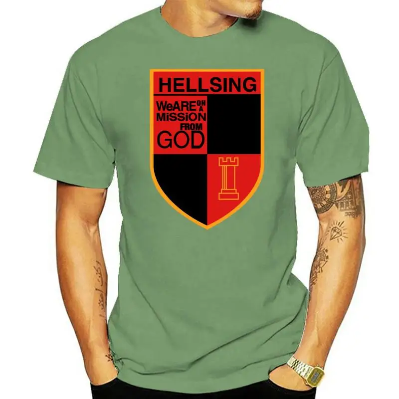 

Футболка Hellsing мужская с коротким рукавом, 100 хлопок, 4xl