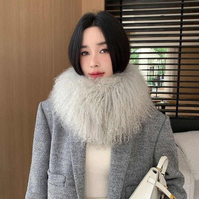 Корейский женский пляжный шерстяной шарф модный новый трендовый теплый из