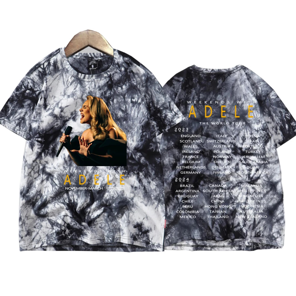 Женская футболка Adele с принтом в виде краски коротким рукавом